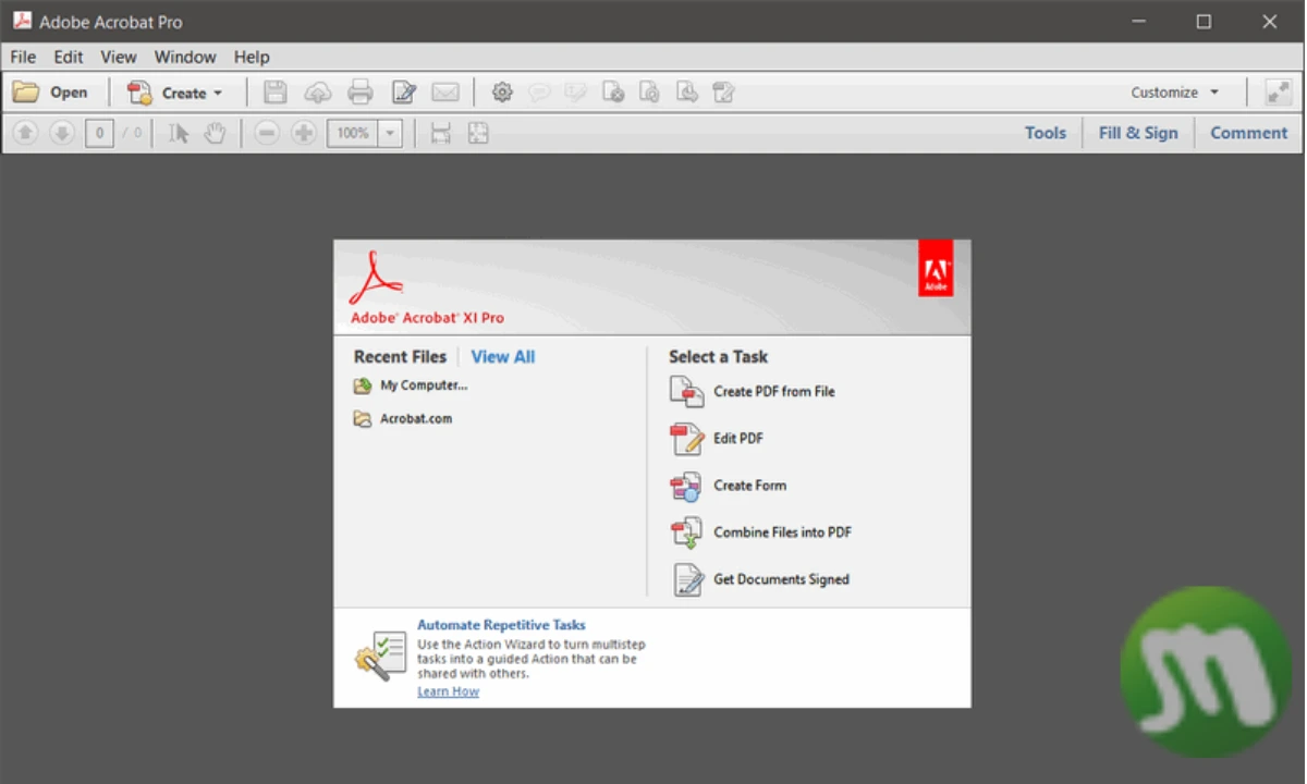 Adobe Acrobat XI Pro ถาวร Download