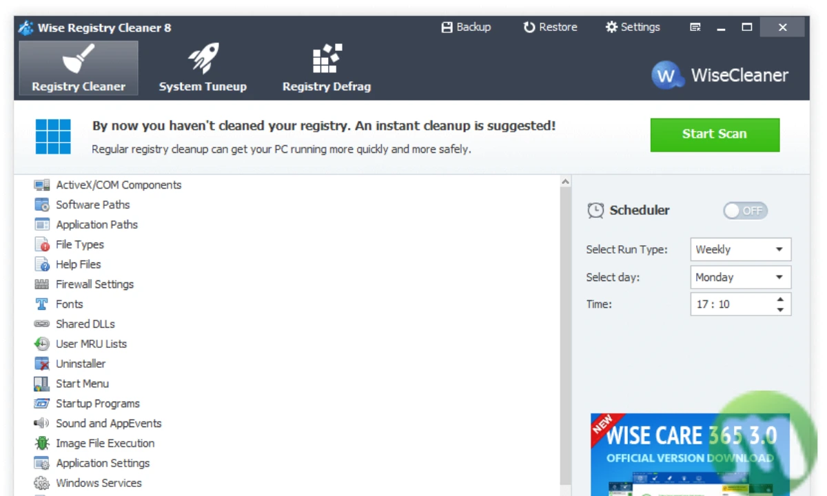 Wise Registry Cleaner Free Download