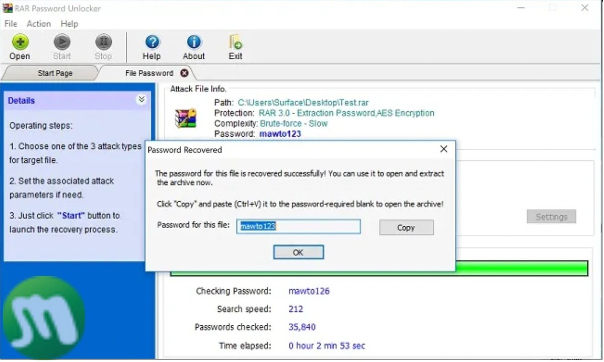 RAR Password Unlocker Free Download