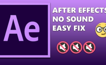 Download After Effects No Sound Error