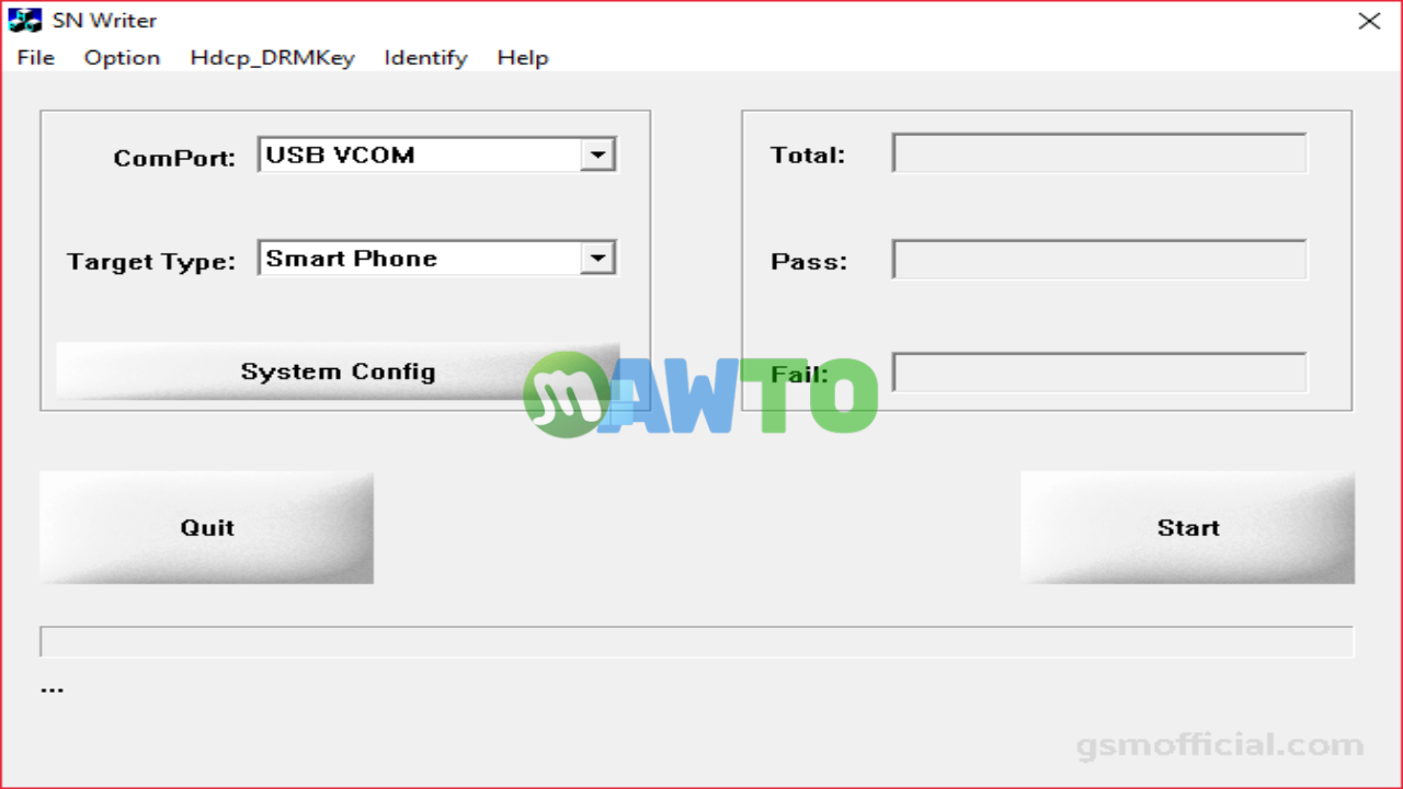 SN Writer Tool ฟรี ตัวเต็ม