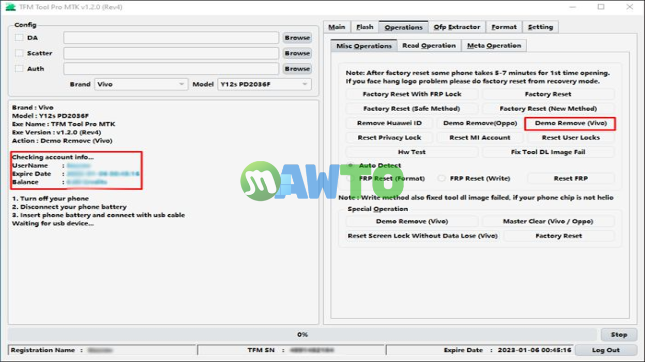 TFM Tool Pro MTK ฟรี ตัวเต็ม