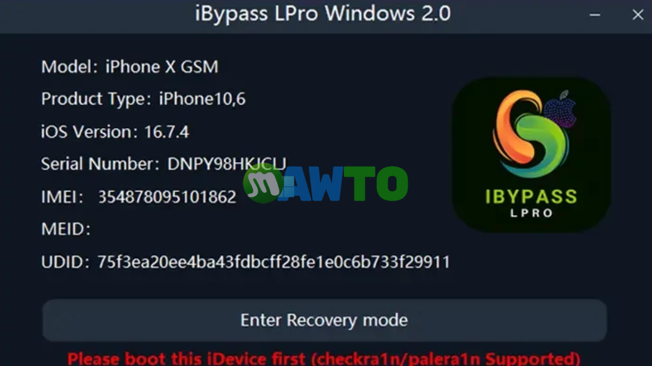 iBypass LPro Tool ฟรี ตัวเต็ม