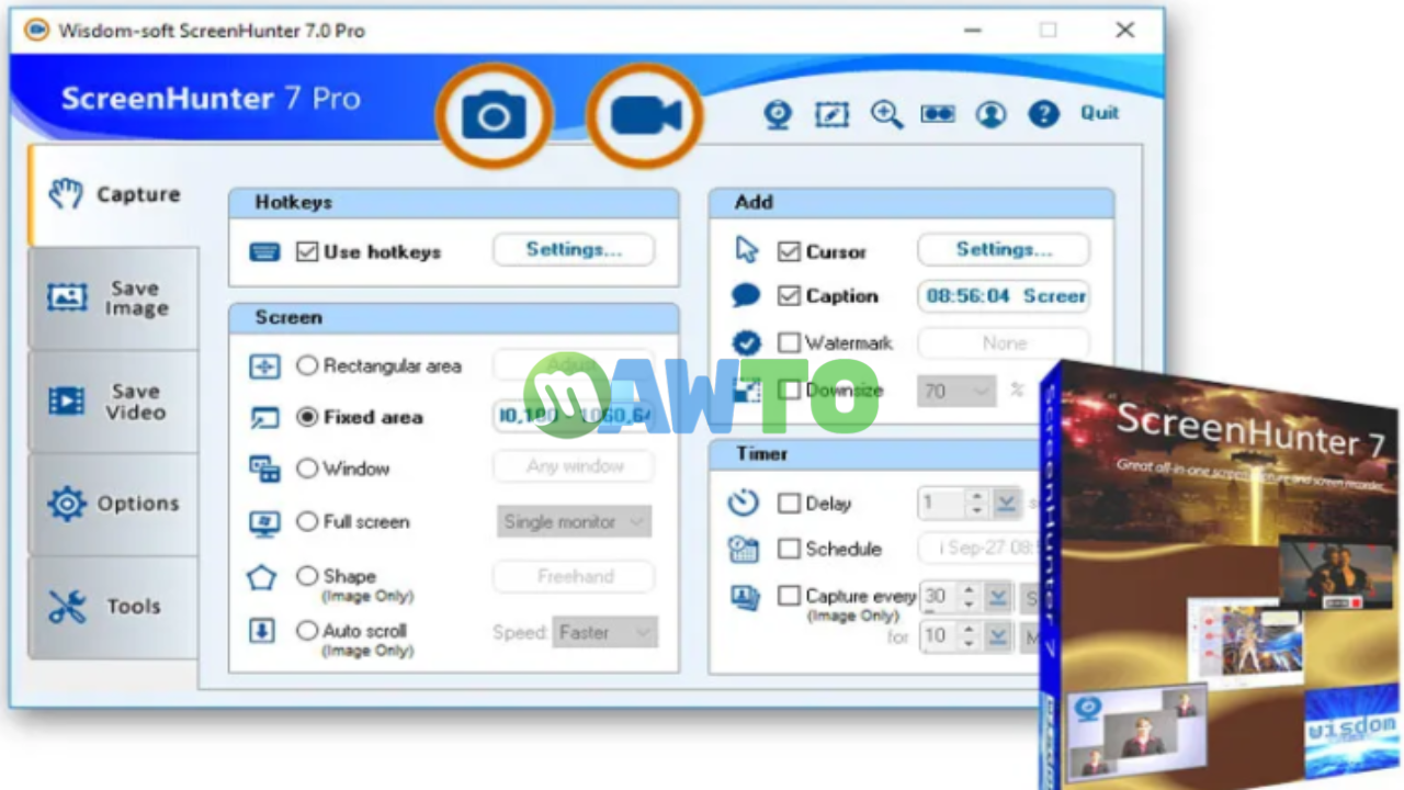 ScreenHunter Pro ฟรี ตัวเต็ม