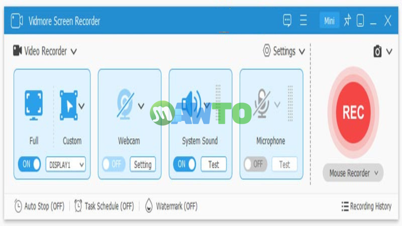 Vidmore Screen Recorder ฟรี ตัวเต็ม